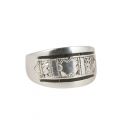 UNISEX ENGRAVED BERBER SILVER ALLIANCE