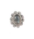 Bague "Fleur" Banditas Bijoux Créations, Labradorite montée sur Argent estampé, femme