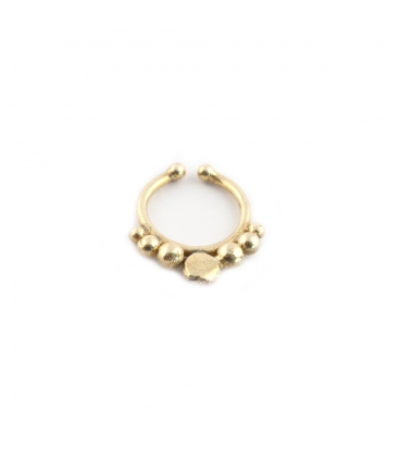 Brass Faux septum clip, adjustable, for Earring or Nose