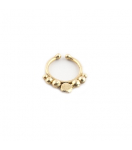 Brass Faux septum clip, adjustable, for Earring or Nose