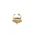 Brass Faux septum clip, adjustable, for Earring or Nose