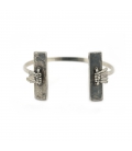 "CAMP BAY" CUFF, silver PLATED, for women