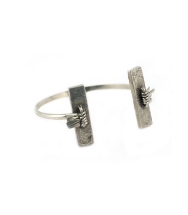 BRACELET "Camp BAY" ,plaqué argent , pour Femme